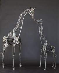 Metal Art Sculpture Rusty Metal Garden Art Metal Sculpture