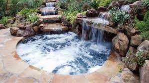 Waterfall tub faucet » petagadget. 40 Lovely Natural Small Pools Design Ideas Best For Private Backyard Backyarddesign Poollandscapingideas Hot Tub Outdoor Hot Tub Backyard Small Pool Design