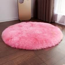 Pink Fluffy Mat Rugs Kids Soft Girls Boys Fake Faux Fur Bedroom Rug Mats Ebay Fluffy Rug Bedroom Carpet Modern Area Rugs