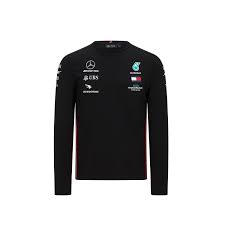 2020 Mercedes Germany Amg F1 Mens Team Longsleeve T Shirt Black Clothing T Shirts Shop By Team Formula 1 Teams Mercedes Amg F1store Net