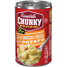 Stir the soup and milk in a large bowl until smooth. Campbell S Chunky Chicken Broccoli Cheese With Potato Soup Hy Vee Aisles Online Grocery Shopping