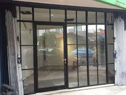 Tikung / sliding, pintu garasi mobil, pintu besi rumah, pintu garasi Pintu Kaca Tempered Frameless Murah Jendela Partisi Kusen Alumunium 13 Konstruksi Dan Taman 764695743