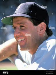 Marty Barrett, 1987, Major League Baseball, MLB, second baseman, played for  the Boston Red Sox & San Diego Padres Stock Photo