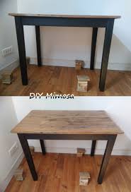 debutant relooker son premier meuble table renove repeindre table bois vieille table en bois