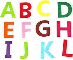Learn english alphabet letters with pictures and pronunciation below. Amazon Com Reriver 3 2 Felt Alphabet Letters A To Z Assorted Colors 26pcs Toys Games