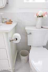 Faux marble floor tile bathroom. Faux Carrara Marble Porcelain Tile So Much Better With Age