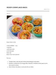 Jadi, kita rajin buat cornflake madu ajelah. Resepi Cornflakes Madu