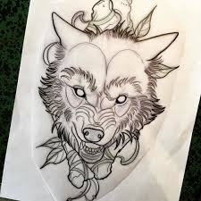Wolf Tattoo Eskiz Volka Eskizy Tatuirovok Eskiz Tatu