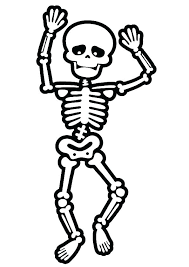 These coloring pages feature funny skeleton pictures such as a skeleton cut out to make decorations from, skeleton pirate, dancing skeleton and skeletons for halloween. Free Printable Halloween Skeleton Coloring Pages Coloring Home