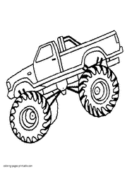 You can use these image for backgrounds on cell phone with high quality free coloring book pages for kids of all ages. Monster Truck Coloring Pages Free Pictures To Print 60