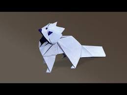 Origami Arctic Fox Tutorial Oriol Esteve Youtube Origami Design Origami Artist Origami Animals