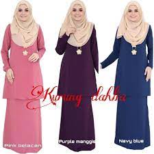 Praktikal sangat, dah la cantik. 40 Koleski Terbaik Baju Kurung Moden Plain Murah Little One Scandles