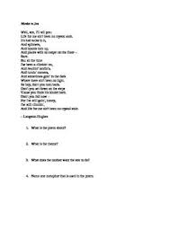 Mother To Son By Langston Hughes Poem Questions And Ppt Lesson Langston Hughes Poems Langston Hughes Poem Mother To Son