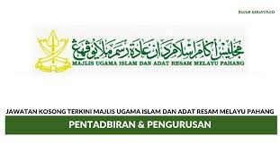 Pendirinya ialah tuan haji muhammad sulung bin abdil qodir tu'mina. Jawatan Kosong Terkini Majlis Ugama Islam Dan Adat Resam Melayu Pahang Pentadbiran Pengurusan Kerja Kosong Kerajaan Swasta