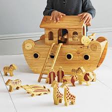 Wooden Noah S Ark And Animals Noahs Ark Traditional Toys Wooden Toys