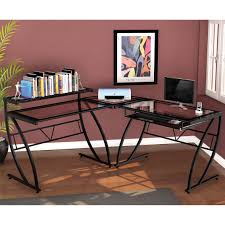 It is nice looking and has been reinforced with quality wood and metal finish. Z Line Feliz Glass L Desk Desks Home Office School Shop The Exchange