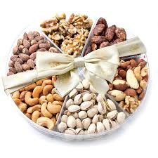 6 Section Assorted Nut Platter Could Easily Diy This Last Minute Nuts Gift Basket Gifts Christmas Nuts Gift Assorted Nuts Food Gifts