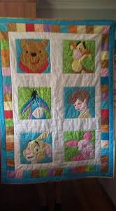 Winnie The Pooh Quilt For Thomas Made With Block Patterns From Fandom In Stitches Disney Quilt Quilts Quilt Patterns