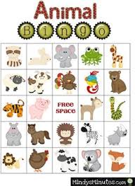 Animal Printable Bingo Cards For Kids Mindysminutes Com Animal Crafts For Kids Zoo Activities Early Childhood Activities