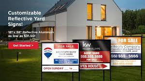 Real estate yard signs are an essential for every real estate listing. Reflective Real Estate Signs