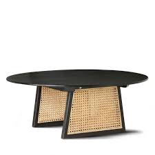 Vledder Table Basse Ronde En Bois Et Cannage O65cm Hk Living La Redoute Table Basse Ronde Table Basse Table Basse Ronde Bois