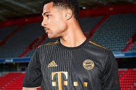 Both the golden club crest and the golden lettering and numbers on the back provide an elegant contrast to the dark shirt colour. Bayern Munich 2021 22 Away Kit Release Details Hypebeast