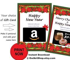 New Year Card To Be Used With Or Without A Gift Card Amazon Target Or Any Gift Card Holder Christmas New Year Card Gift Card Holder Happy New Year Cards