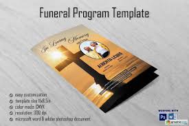 You can very easily customize & understand because include the help video tutorial. Sunrise Funeral Program Template Free Download Vector Stock Image Photoshop Icon