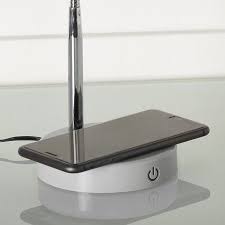 The wireless charging device can support the. Mainstays Led Desk Lamp With Qi Wireless Charging And Usb Port Silver Walmart Com Wireless Charging Lamp Led Desk Lamp Desk Lamp
