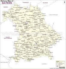 Bayern Railway Map Train Map Germany Map Bayern