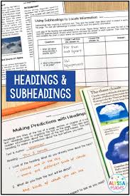 Teaching Students To Use Headings And Subheadings Is An Important Part Of The Nonfiction Text Features Nonfiction Texts Teaching Upper Elementary Text Features