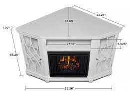 Warm up even the chilliest corner of your living room with the dimplex montgomery corner entertainment center electric fireplace. Real Flame Lynette White Corner Electric Fireplace 1750e W Real Flame