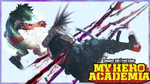 My hero academia chapter {{vm.chapterdisplay(vm.chapters0.chapter) + 1 | number:0}} is not yet available. Chapter 285 Full Color Album On Imgur