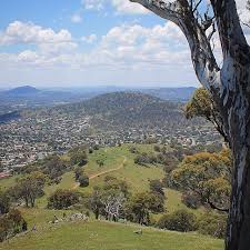 Looking Out To Canberra From Big Monks And The Track We Walked Up Tuggeranong Hill In The Foreground Mt Taylor To The Left And A With Images Canberra Outdoor Instagram