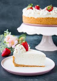 This baked coffee cheesecake recipe will be the next i like to use a large spatula or cake mover to move the cheesecake to a serving plate. Best No Bake Cheesecake Video Little Sweet Baker