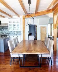 Live Edge White Oak Dining Table Created For Muskoka Cottage Sustainable Live Edge Tables And Furniture Oak Dining Table White Oak Dining Table Cottage Table