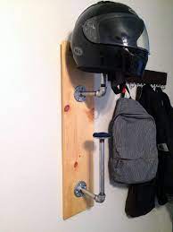 Diy Helmet Rack Ridewell Bike Storage Diy Helmet Rack Diy Helmet Rack
