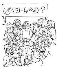 Here are a few suggestions for ways you can . Jesus Feeds 5000 Coloring Page