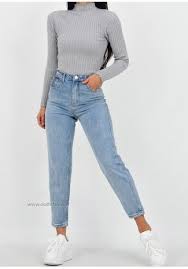 Бесплатная доставка от 1 500 руб. Jean Mom Fit Bleu Clair Womens Casual Outfits Mom Jeans Outfit Women Jeans