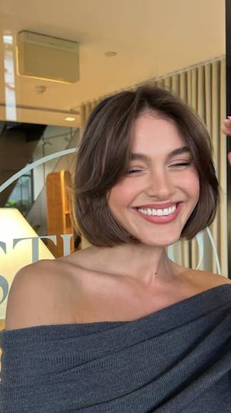 French Bob Haircut Bangs