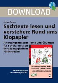 Dreifach differenzierte arbeitsblätter für den deutschunterricht. Sachtexte Lesen Und Verstehen Rund Ums Klopapier Fur 9 95 Eur Sichern