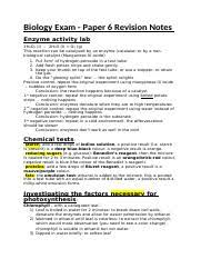Concise revision notes for the cie igcse 0610/0970 biology course. Biology Igcse Experiments Biology Exam Paper 6 Revision Notes Enzyme Activity Lab 2h2o2 L 2h2o L O2 G This Reaction Can Be Catalysed By An Course Hero