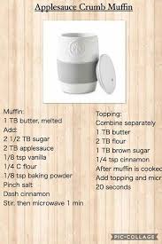 Applesauce Crumb Muffin Ceramic Egg Cooker Pampered Chef Recipes Pampered Chef Egg Cooker