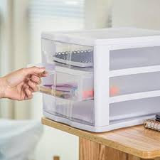 The three opaque drawers keep clutter controlled and concealed while providing access to frequently used items. Sterilite Buying Guide Gistgear