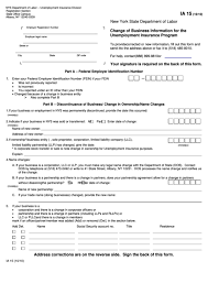 099 9999 or 999 9999. Fillable Form Ia 15 Change Of Business Information For The Unemployment Insurance Program Printable Pdf Download