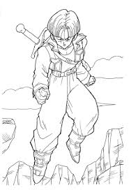 Trunks Dragon Ball Z Coloring Pages Dragon Ball Image Dragon Ball Artwork Coloring Books