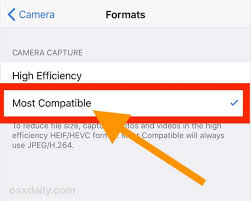 Good choice for lossy compression of still images (currently the format offers: How To Make Iphone Camera Shoot Jpeg Pictures In Ios 14 13 12 Osxdaily