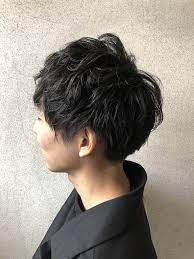 メンズパーマ ショート ストリート 2ブロック bab by neolive 鈴木 純 593557 hair ショート パーマ メンズパーマ ショート メンズパーマ