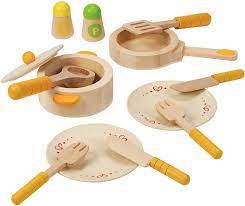 Musical toys, kids tablets, science & discovery toys Hape Gourmet Play Kitchen Starter Accessories Wooden Play Set Kitchen Playsets Amazon Canada