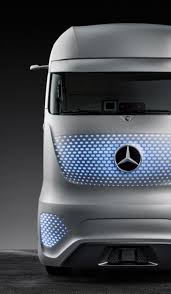 Check This Out On Lemanoosh Com Aerodynamic Blue Color Accent Led Light Mercedes Silver Transport Truc Truck Design Automotive Design Futuristic Cars